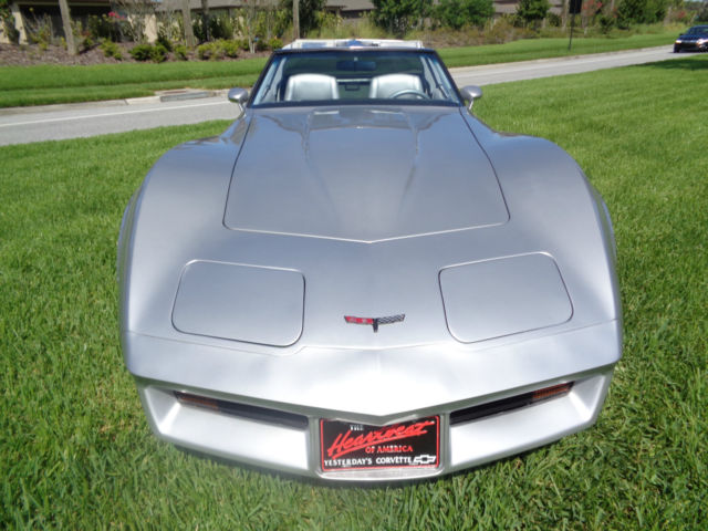 1981 Silver Chevrolet Corvette Coupe
