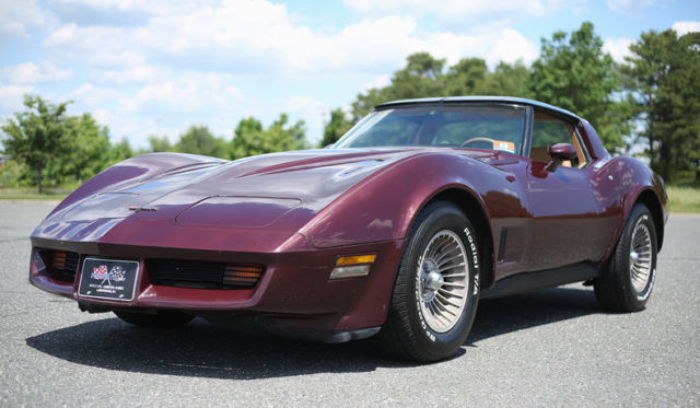 1981 Burgundy Chevrolet Corvette Coupe