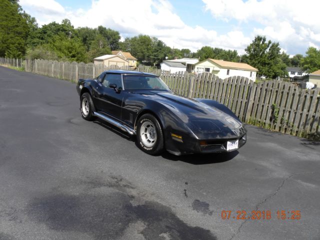 1981 Black Chevrolet Corvette Coupe