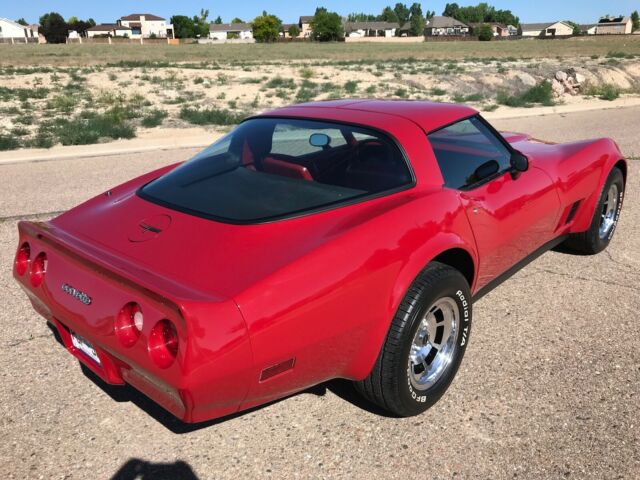 1981 Red Chevrolet Corvette Coupe