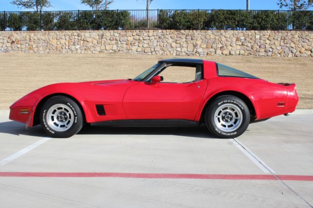 1981 Red Chevrolet Corvette Coupe