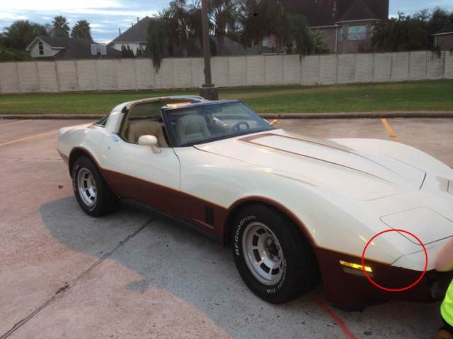 1981 Two tone tan/brown Chevrolet Corvette Coupe