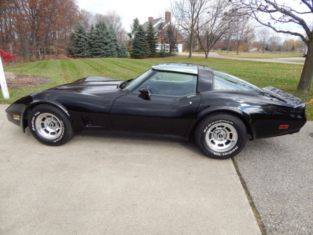 1981 Black Chevrolet Corvette Coupe