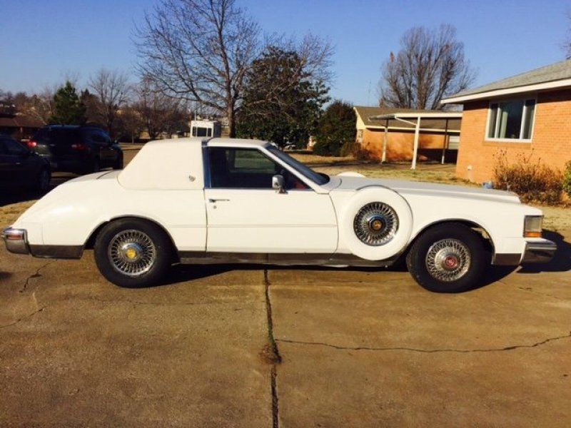 1981 White Cadillac Seville Coupe