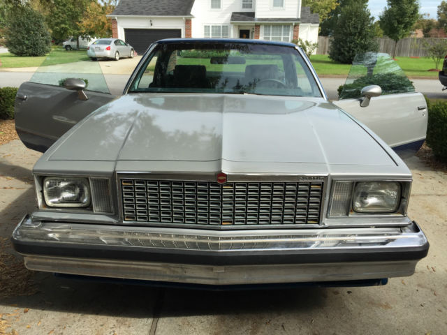 1981 Two Tone Silver and Blue Chevrolet El Camino 2 Door