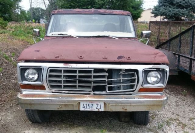 1978 Red Ford F-350 Coupe