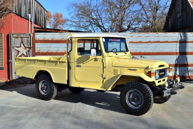 1981 Tan Toyota Land Cruiser Pickup Truck