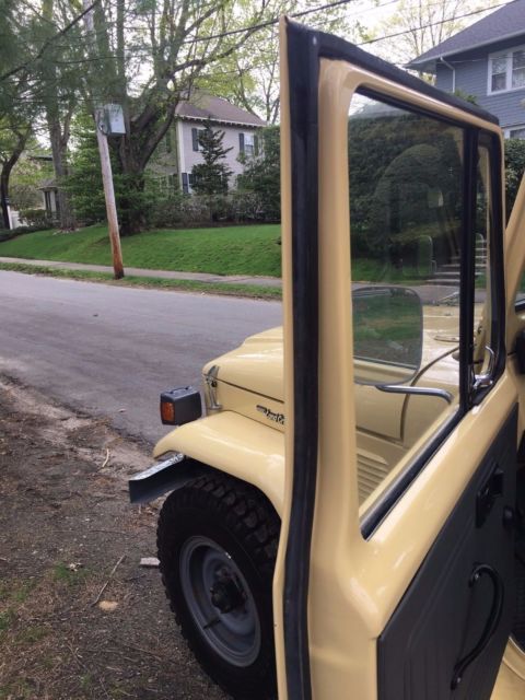 1981 Yellow Toyota Land Cruiser Standard Cab Pickup