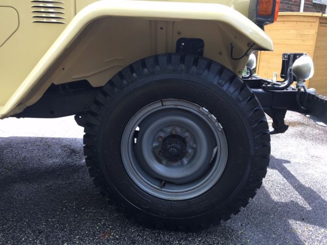 1981 Yellow Toyota Land Cruiser Standard Cab Pickup