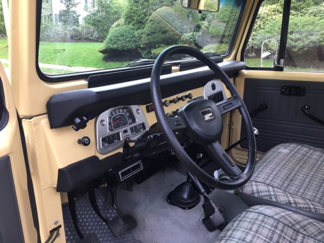 1981 Yellow Toyota Land Cruiser Standard Cab Pickup