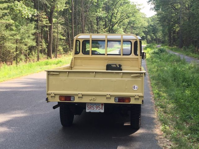 1981 Yellow Toyota Land Cruiser Standard Cab Pickup