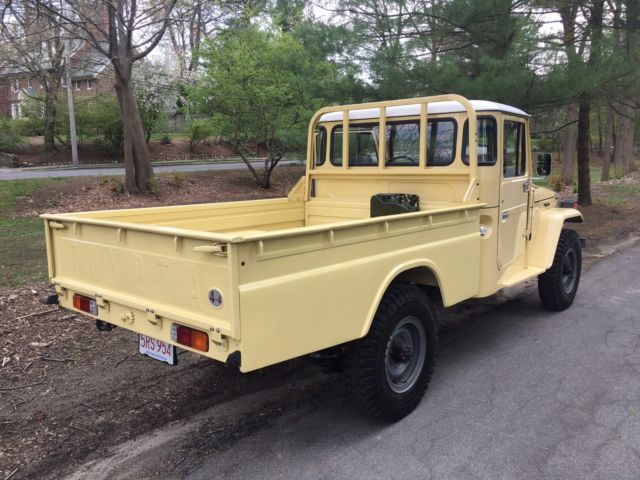 1981 Yellow Toyota Land Cruiser Standard Cab Pickup