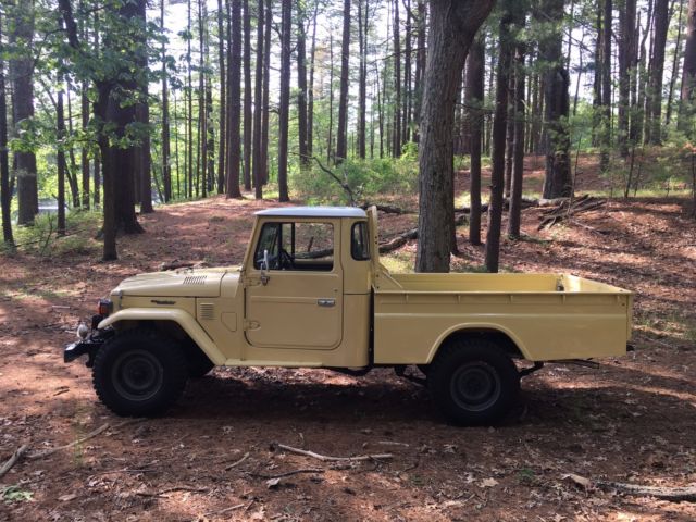 1981 Yellow Toyota Land Cruiser Standard Cab Pickup