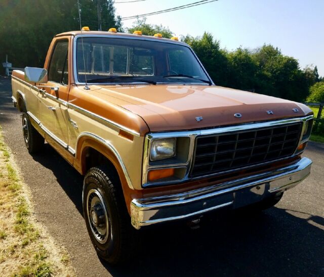 1981 Tan and copper Ford F-350