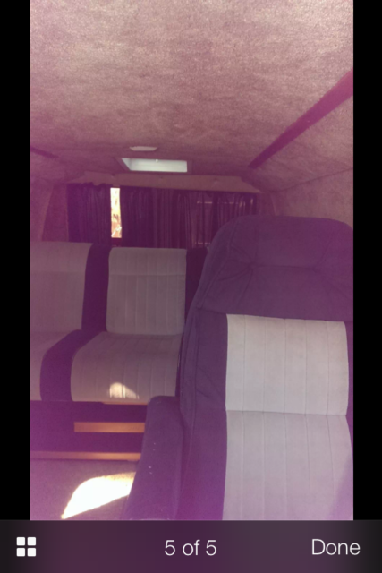 1981 Black Ford E-Series Van Van Camper