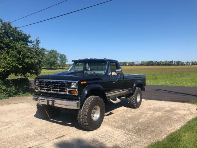 1981 Black Ford F-150 Standard Cab Pickup