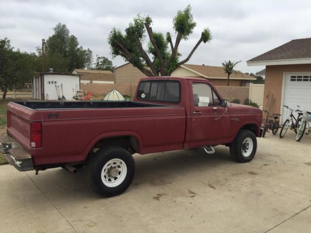 1981 Red Ford F-250 Regular Cab