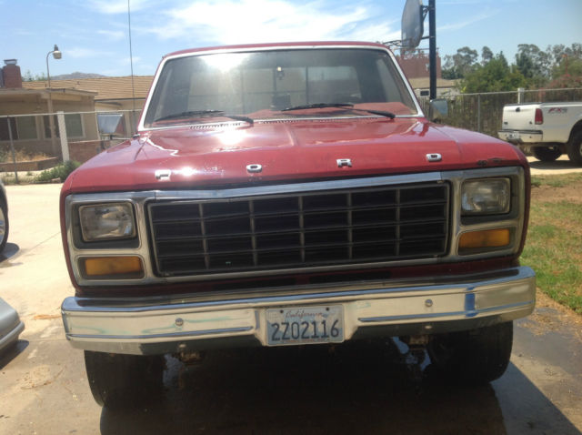 1981 Red Ford F-250 Regular Cab