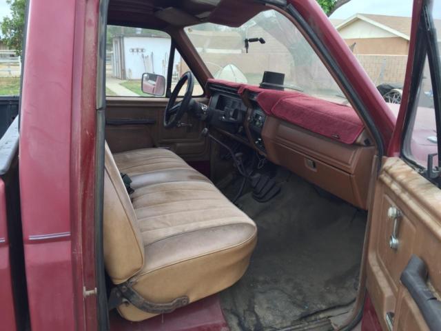1981 Red Ford F-250 Regular Cab
