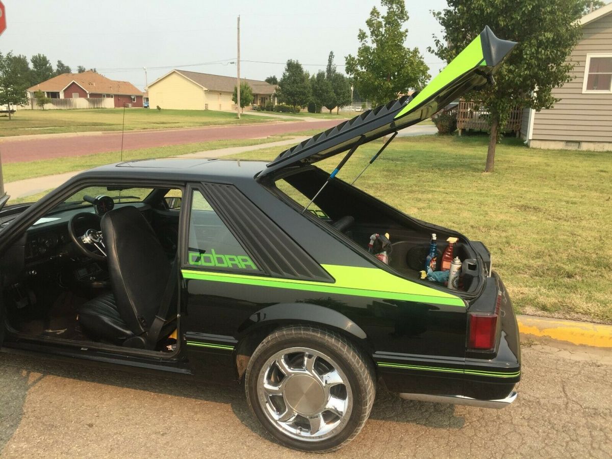 1981 Black Ford Mustang Fastback