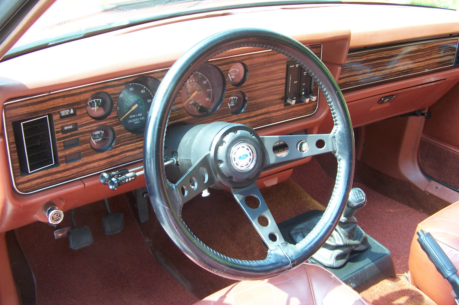 1981 Orange Ford Mustang Hatchback