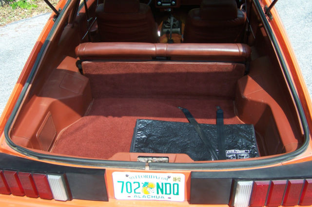 1981 Orange Ford Mustang Hatchback