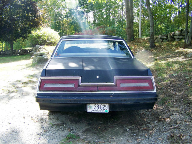1981 flat black Ford Thunderbird