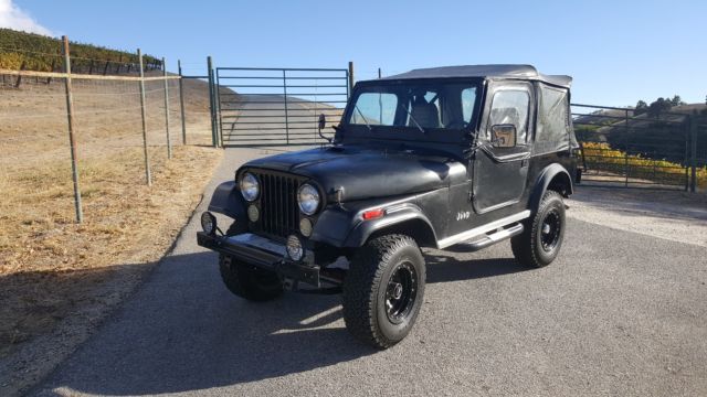 1981 Black Jeep CJ