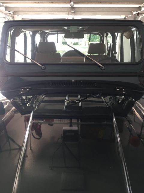 1981 Black Diamond Pearl (Green) Jeep CJ Removable soft top and sides