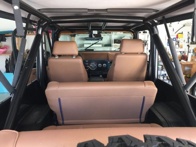 1981 Black Diamond Pearl (Green) Jeep CJ Removable soft top and sides