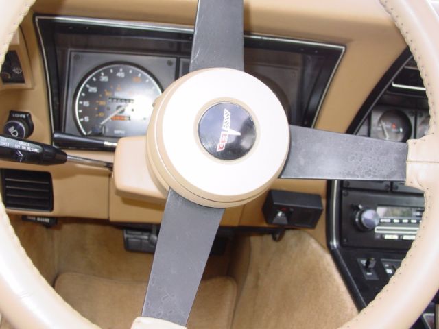 1981 BEIGE/BROWN Chevrolet Corvette Coupe