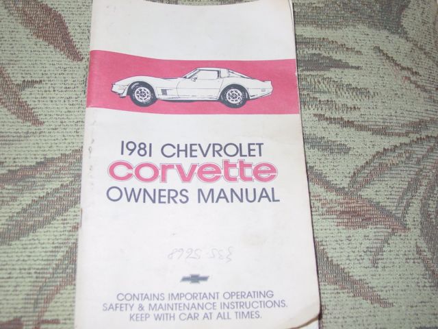 1981 BEIGE/BROWN Chevrolet Corvette Coupe