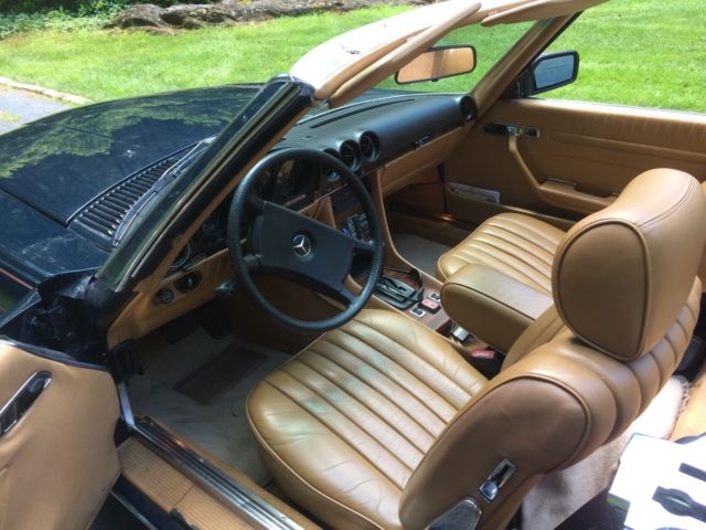 1981 Blue Mercedes-Benz SL-Class Convertible