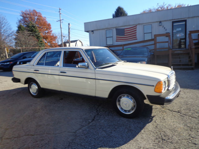 1981 cream Mercedes-Benz 200-Series Sedan