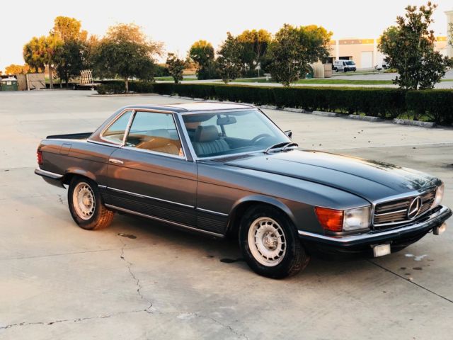 1981 Gray Mercedes-Benz SL-Class Convertible