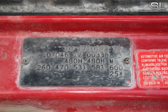 1981 Red Mercedes-Benz SL-Class Coupe