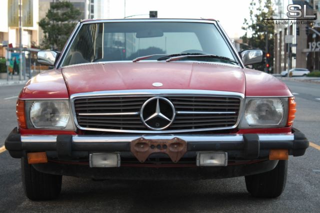 1981 Red Mercedes-Benz SL-Class Coupe