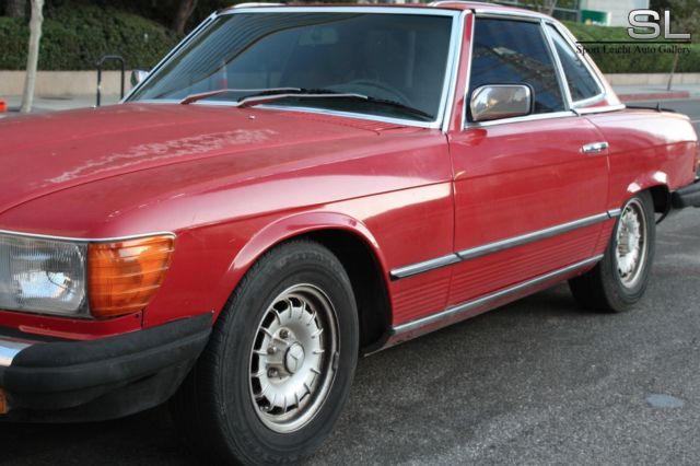 1981 Red Mercedes-Benz SL-Class Coupe