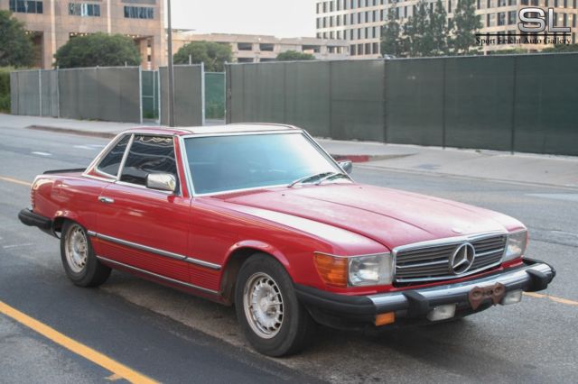 1981 Red Mercedes-Benz SL-Class Coupe