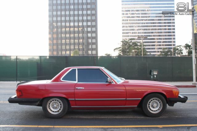 1981 Red Mercedes-Benz SL-Class Coupe