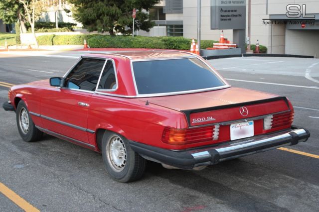 1981 Red Mercedes-Benz SL-Class Coupe