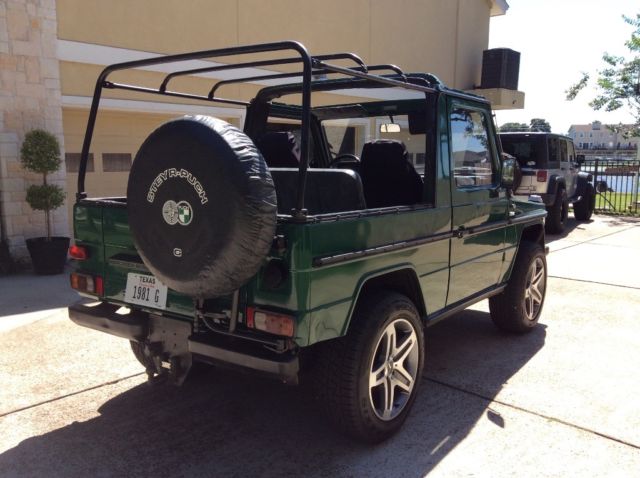 1981 Green Mercedes-Benz G-Class Convertible