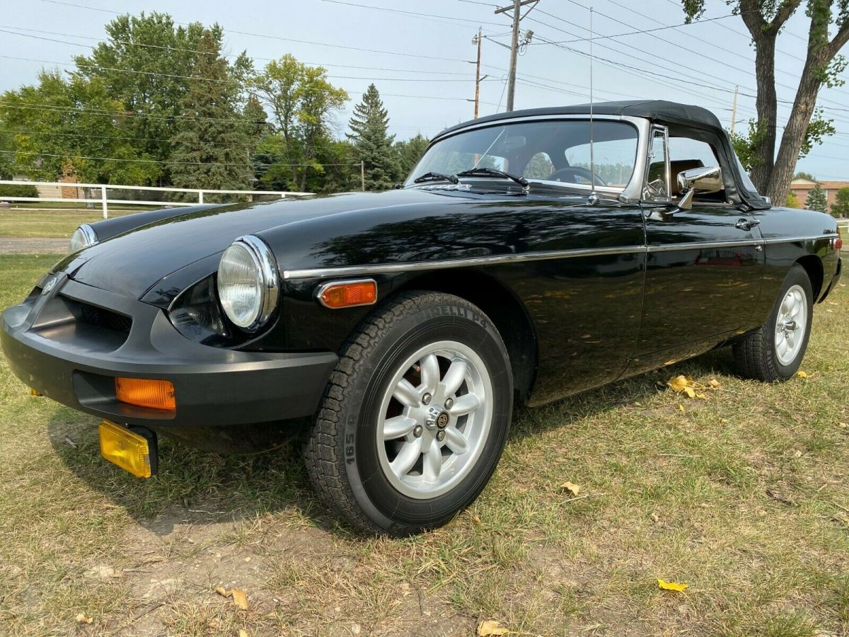 1980 Black MG MGB Convertible