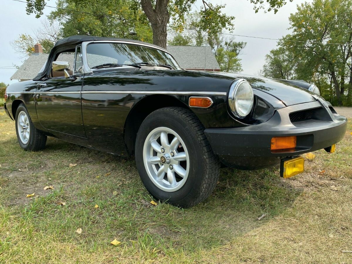 1980 Black MG MGB Convertible