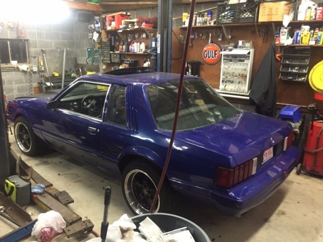 1981 Blue Ford Mustang