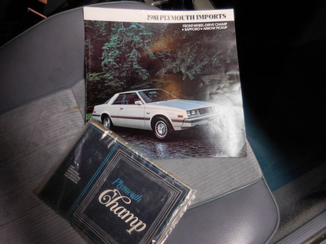 1981 Blue/Silver Dodge Colt 2 Door Hatchback