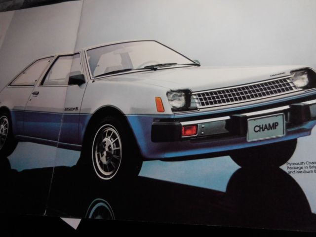 1981 Blue/Silver Dodge Colt 2 Door Hatchback