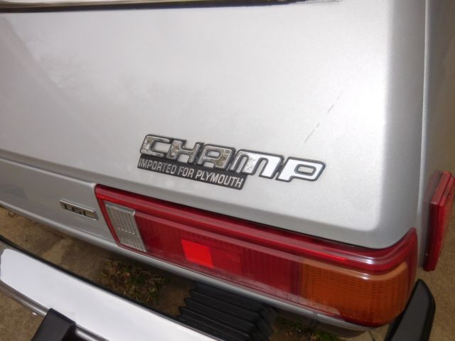 1981 Blue/Silver Dodge Colt 2 Door Hatchback