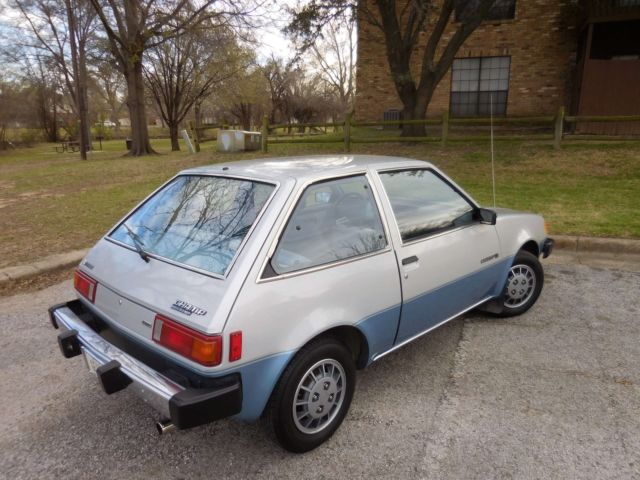 1981 Blue/Silver Dodge Colt 2 Door Hatchback