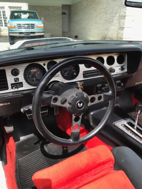 1981 White Pontiac Trans Am Coupe